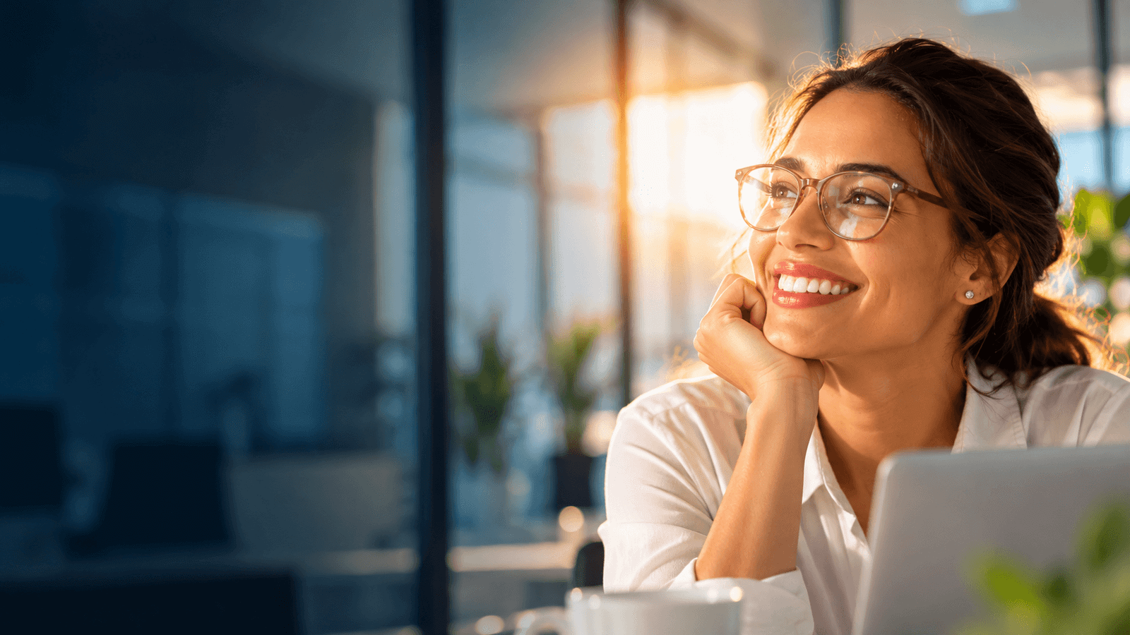 Professional businesswoman representing a modern UK digital business and technology environment